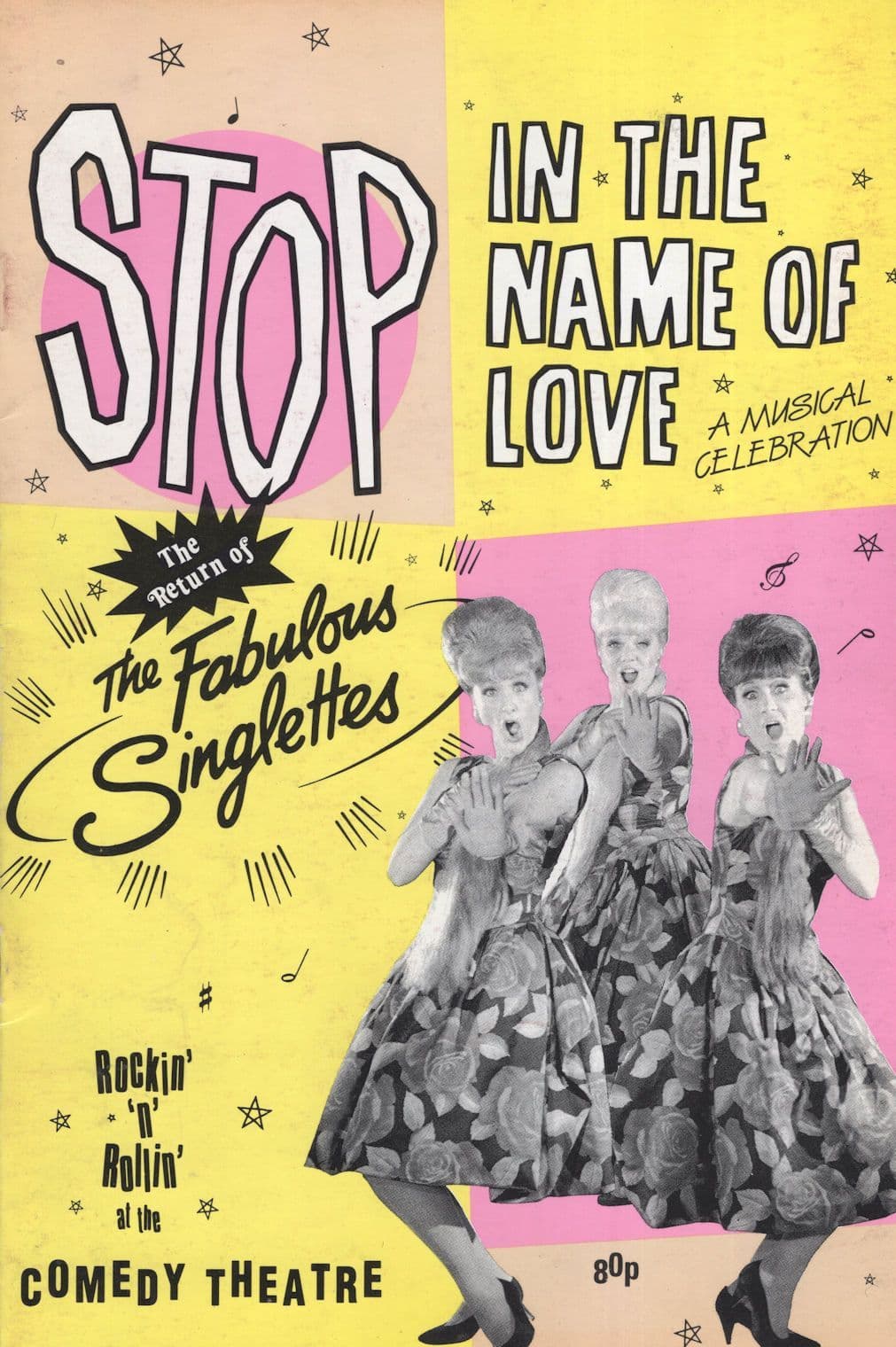 The Fabulous Singlettes Rock'n'Roll Beat Pop Hand Signed Theatre Programme