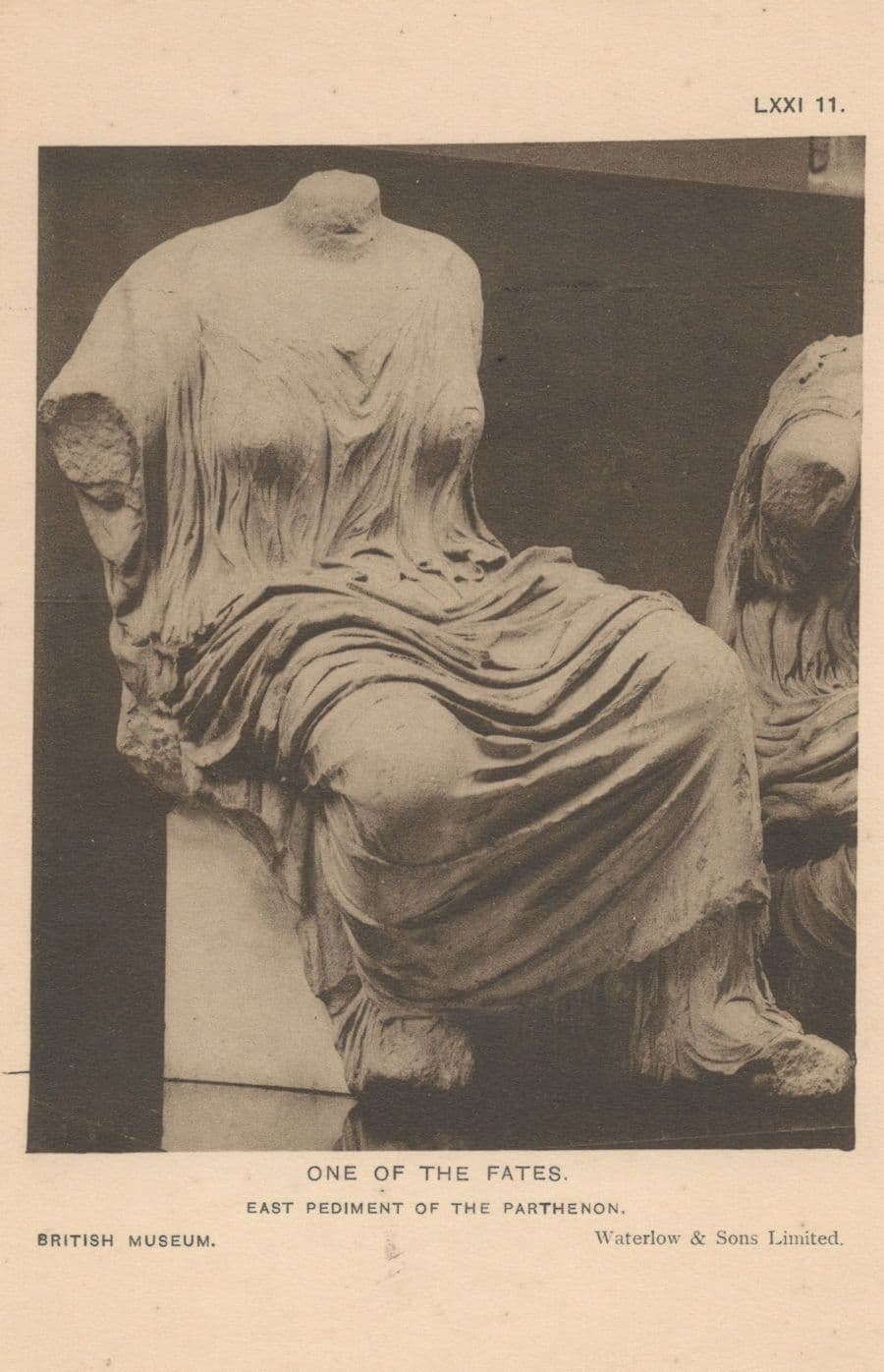 The Fates Greek Mythology Statue Antique Sculpture Museum Postcard