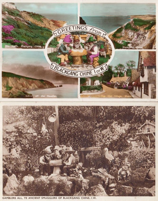 The Gamblers At Blackgang Chine Isle Of Wight 2x Postcard s