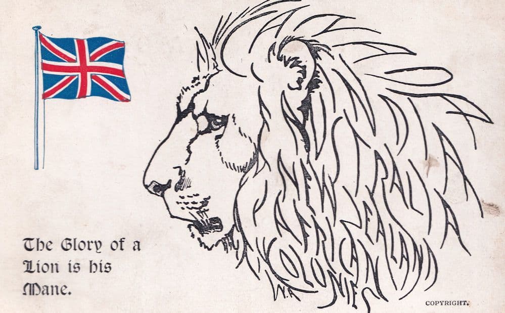 The Glory Of A Lion Is His Mane Boots The Chemist Old Postcard