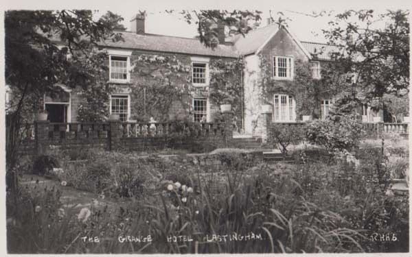 The Grange Hotel Lastingham Antique Real Photo Postcard