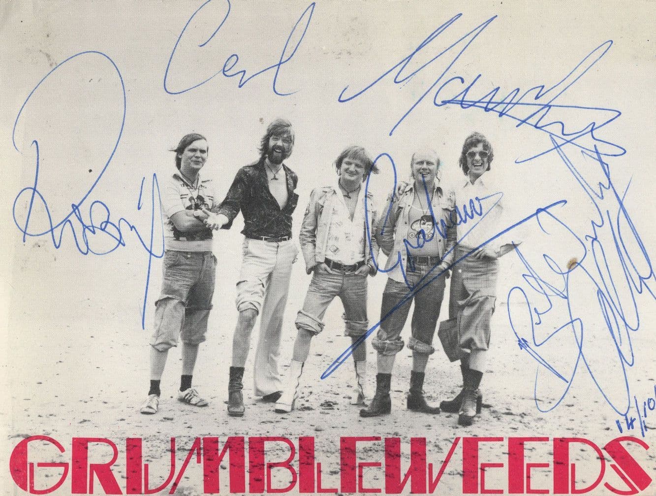 The Grumbleweeds 1977 Fully Hand Signed Photo