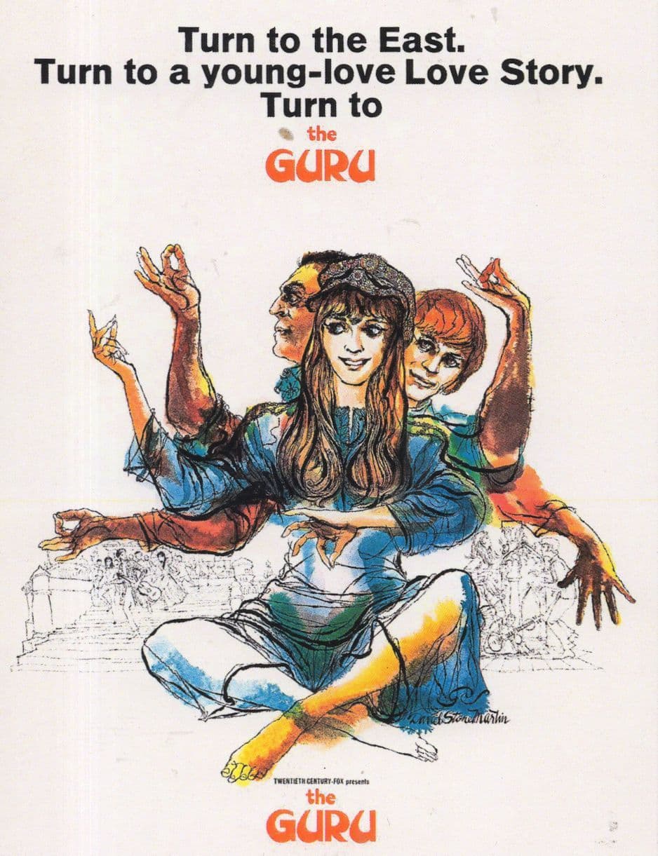 The Guru Rock Star In India Cult Movie Film Poster Art Postcard