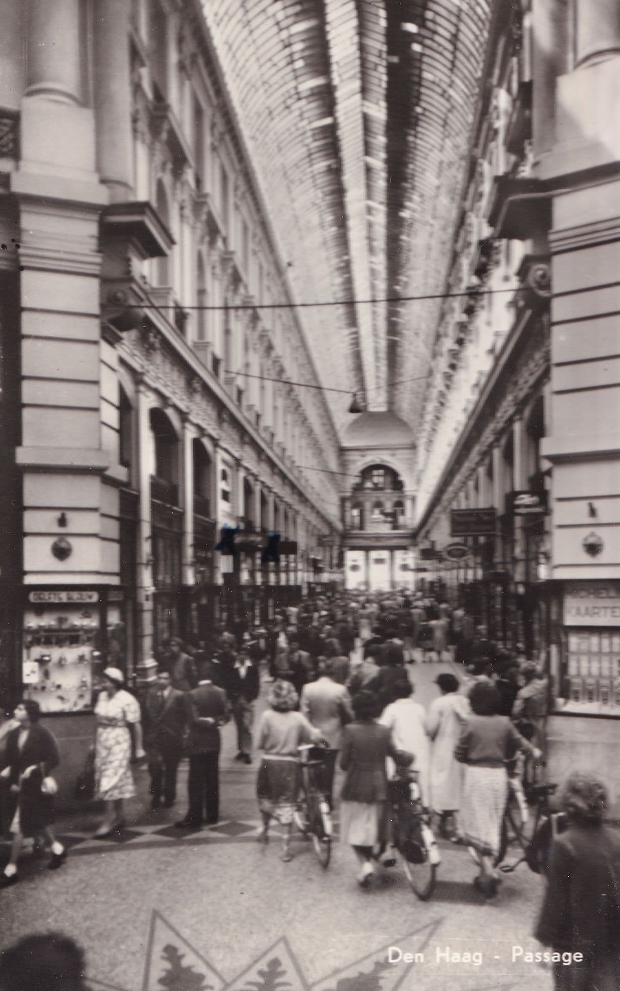 The Haag Passage Sent From British Embassy Old Holland Postcard