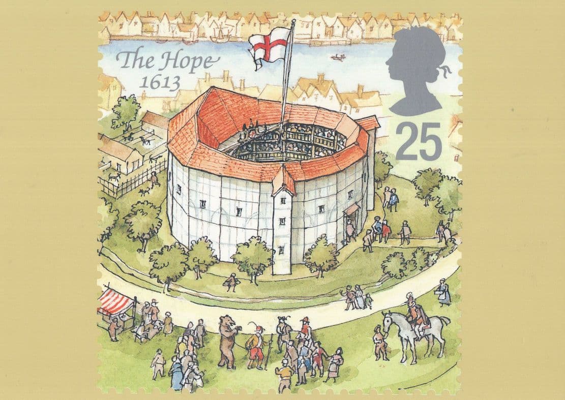 The Hope Theatre 1613 Southwark London Shakespeare RMPQ Postcard