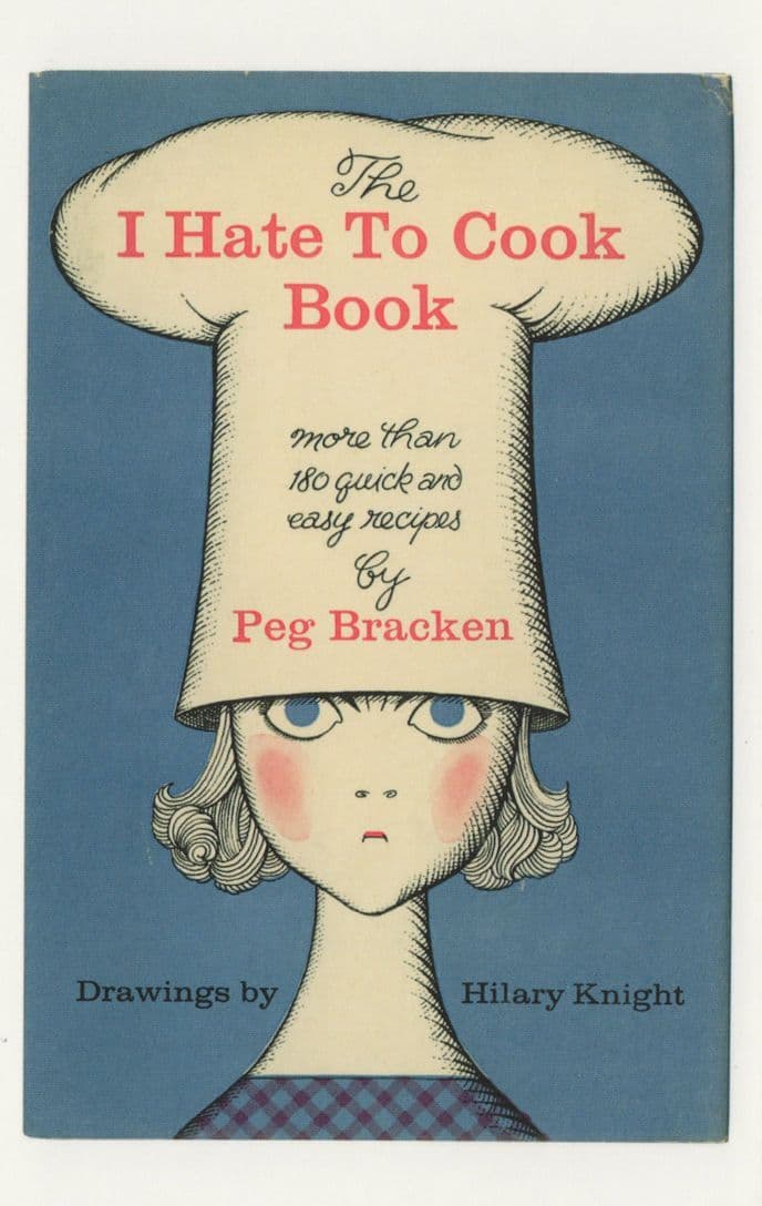 The I Hate To Cook Easy Recipes Food Guide Peg Bracken 1960 Book Postcard