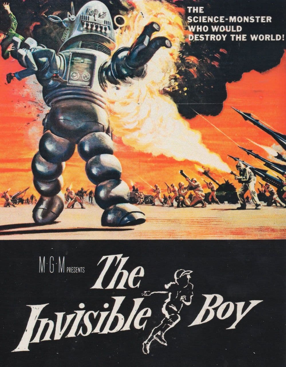 The Invisible Boy Mad Robot Cult Sci Fi Film Poster Repro Postcard