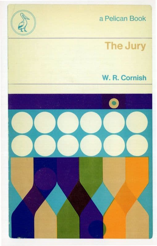 The Jury WR Cornish 1971 Book Postcard
