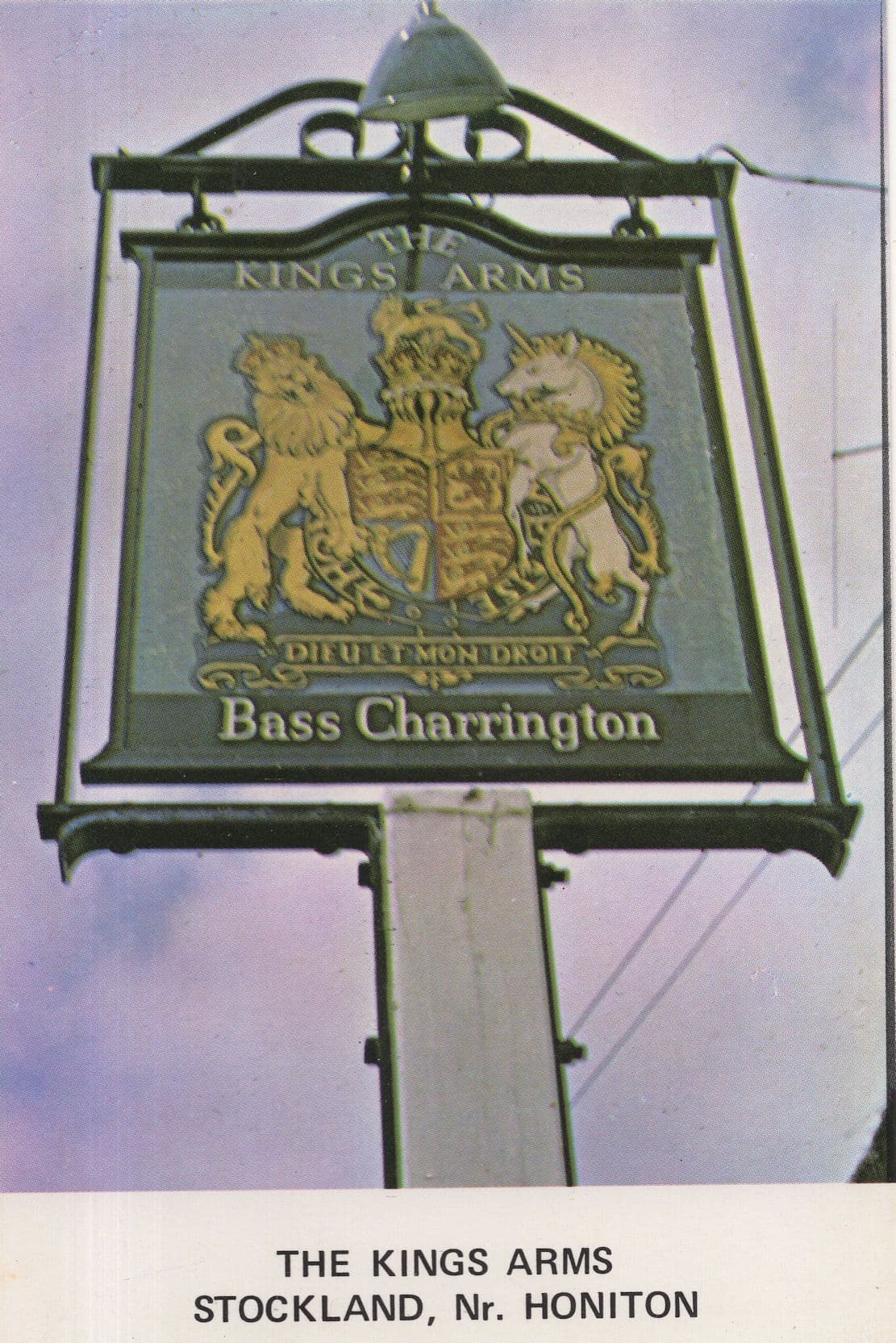 The Kings Arms Bass Pub Inn Stockland Honiton Devon Postcard