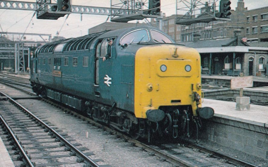 The Kings Own Light Infantry Yorkshire Train at Kings Cross Postcard