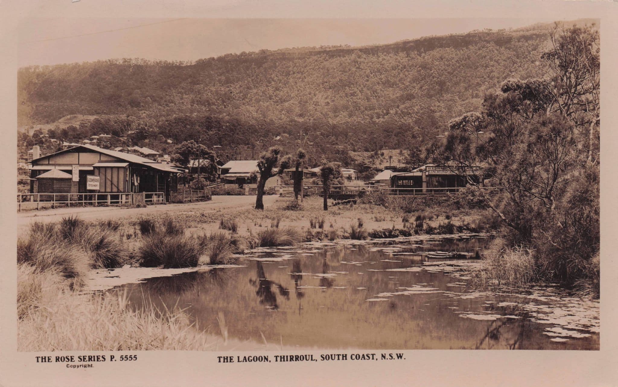 The Lagoon Thirroul South Coast NSW Australia Rare RPC Postcard
