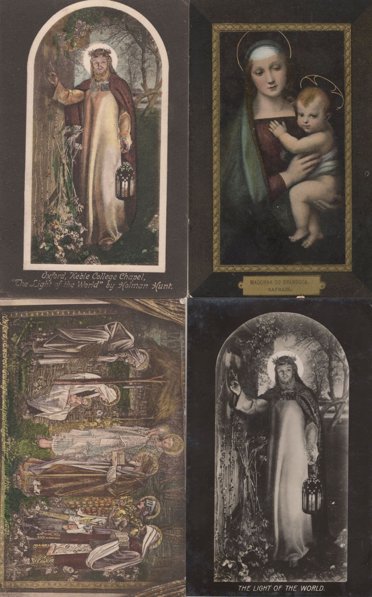 The Light Of The World 4x Old Religious Postcard s
