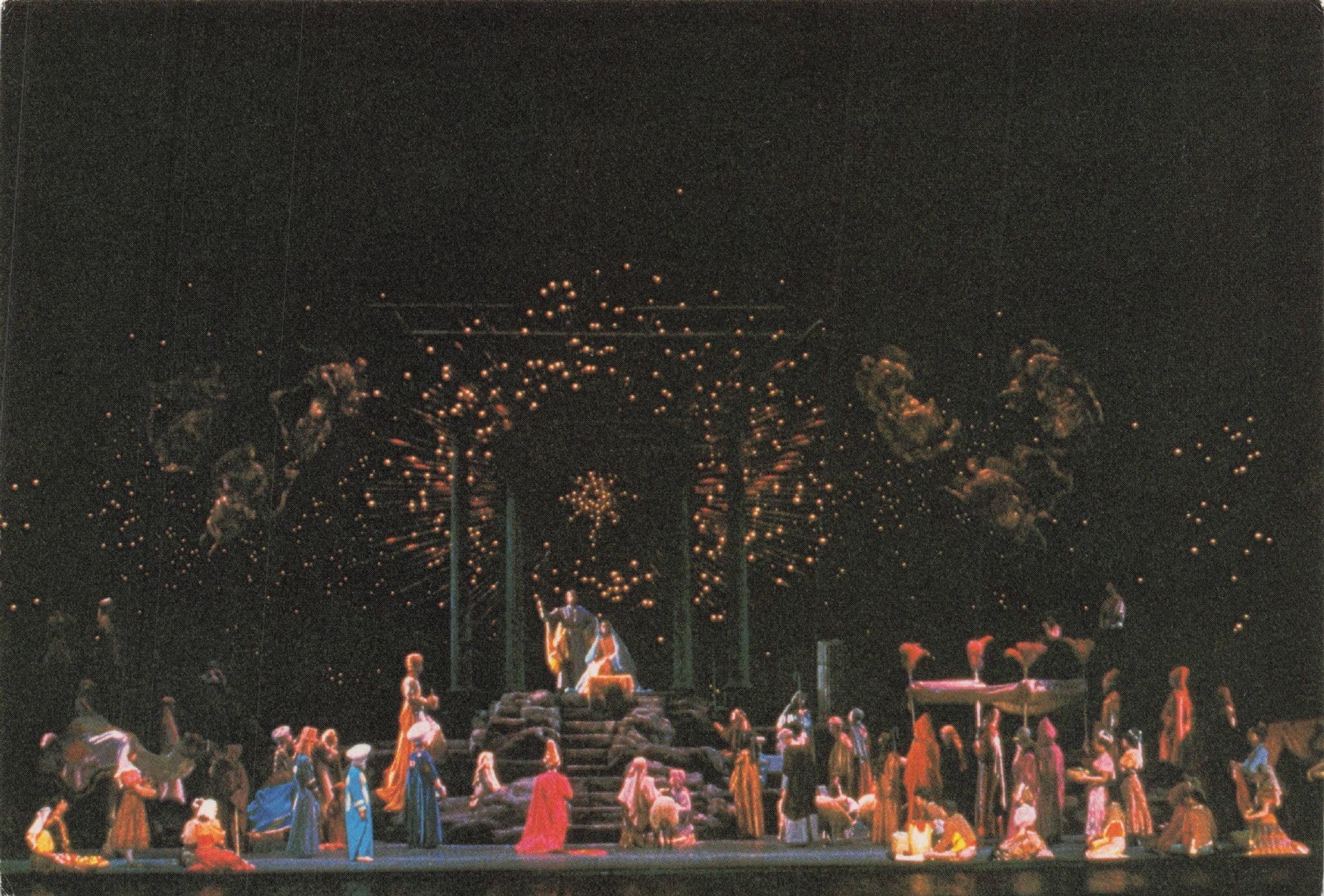 The Living Nativity Christmas Radio City New York Theatre Postcard