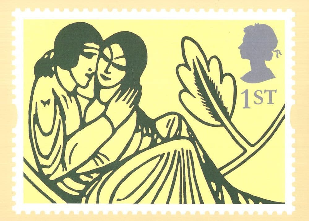 The Love Of Shakespeare Poems Eric Gill Book Royal Mail PHQ Postcard