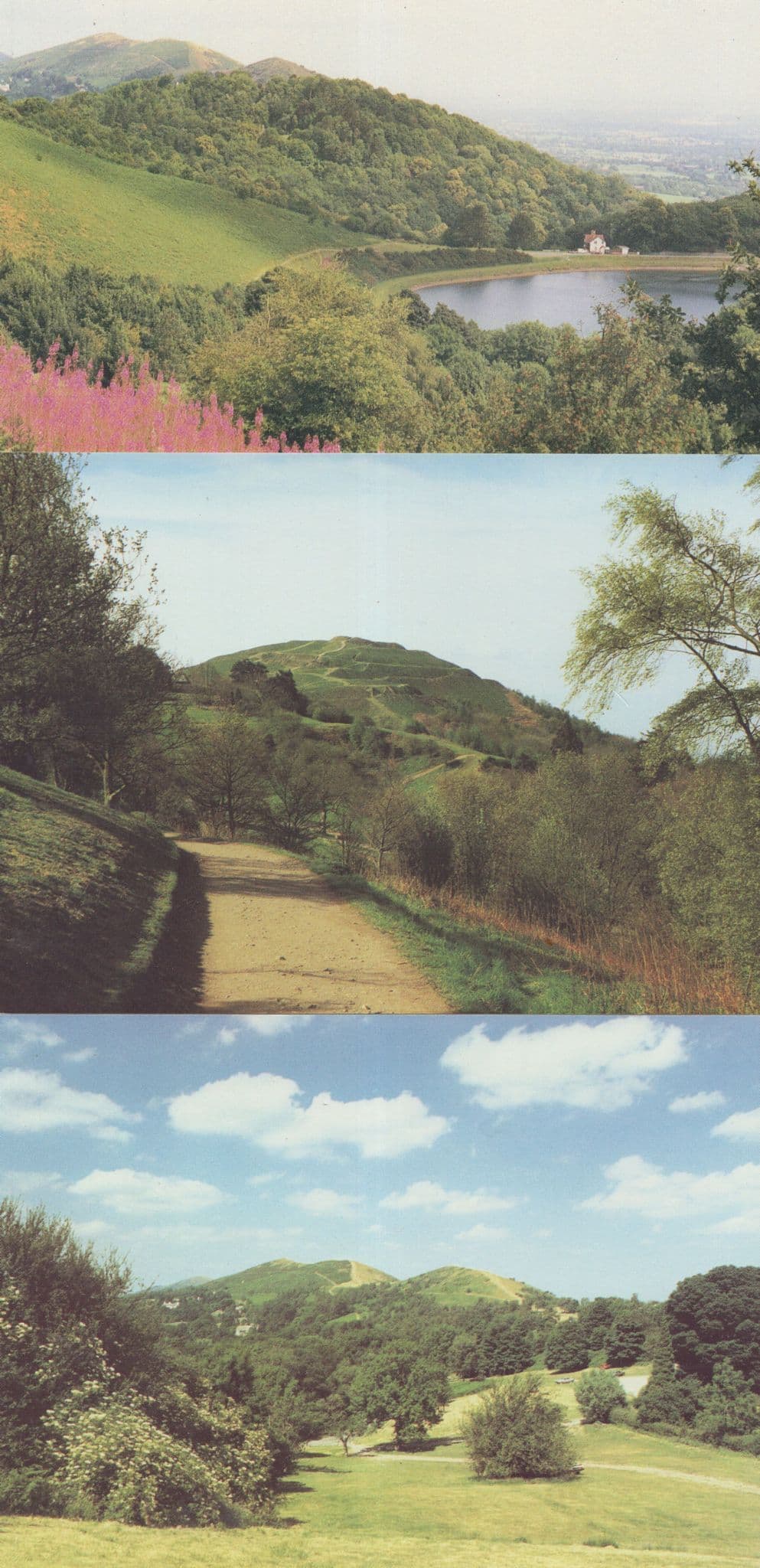 The Malvern Hills British Camp Reservoir 3x Postcard s
