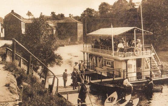 The Marigold Floating Cafe Ship Restaurant Knaresborough Yorkshire Big Postcard