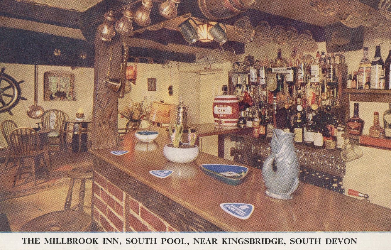 The Millbrook Inn South Pool Near Kingsbridge Devon Pub Postcard