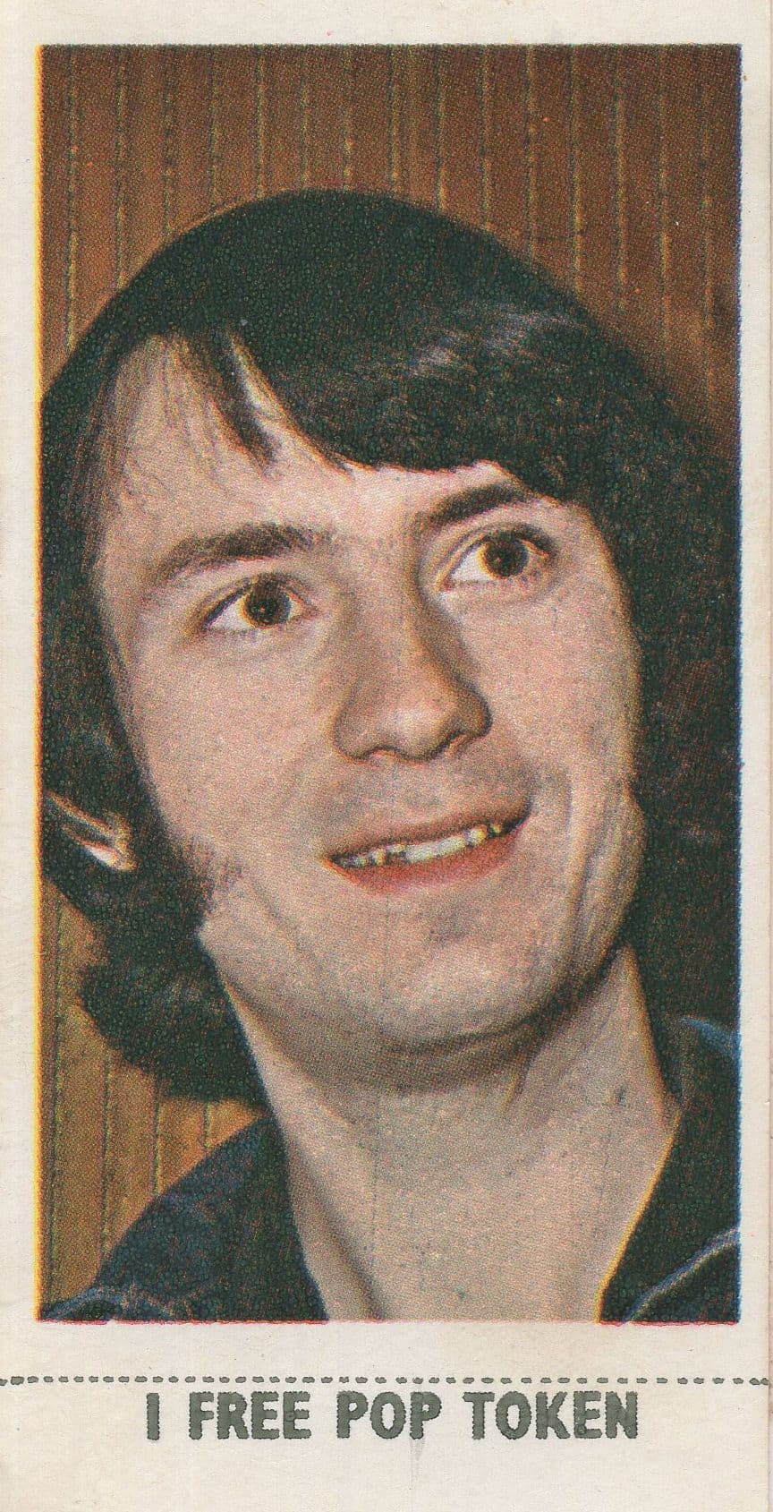 The Monkees Stars Rare 1960s Ice Cream Cigarette Photo Card