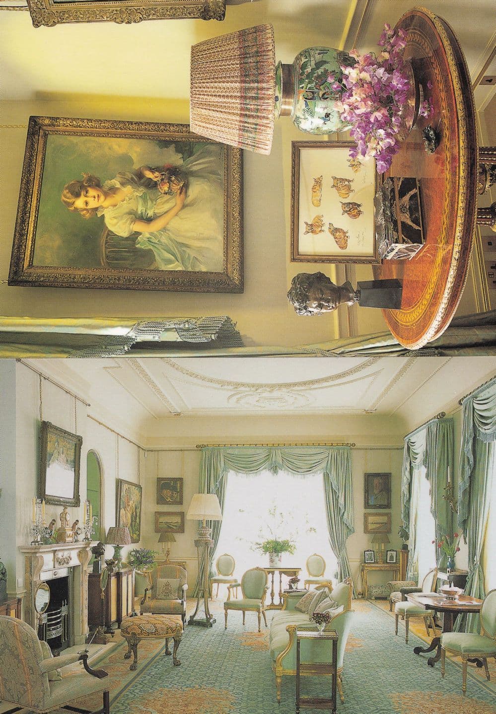 The Morning Room Clarence House Princess Elizabeth 2x Postcard