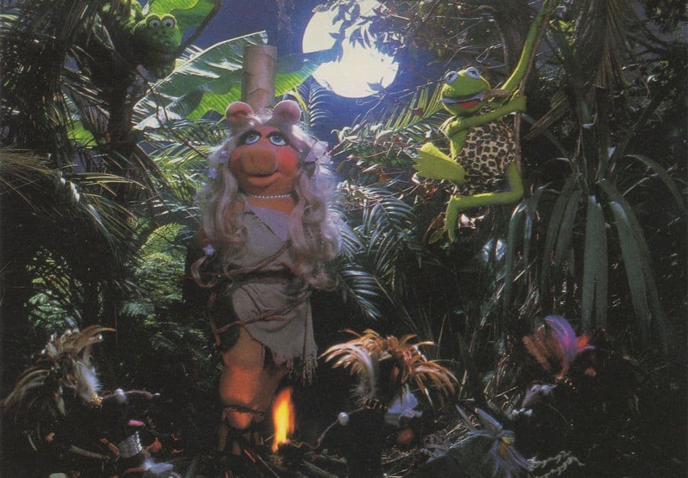 The Muppets Kermit Miss Piggy as Tarzan & Jane Postcard