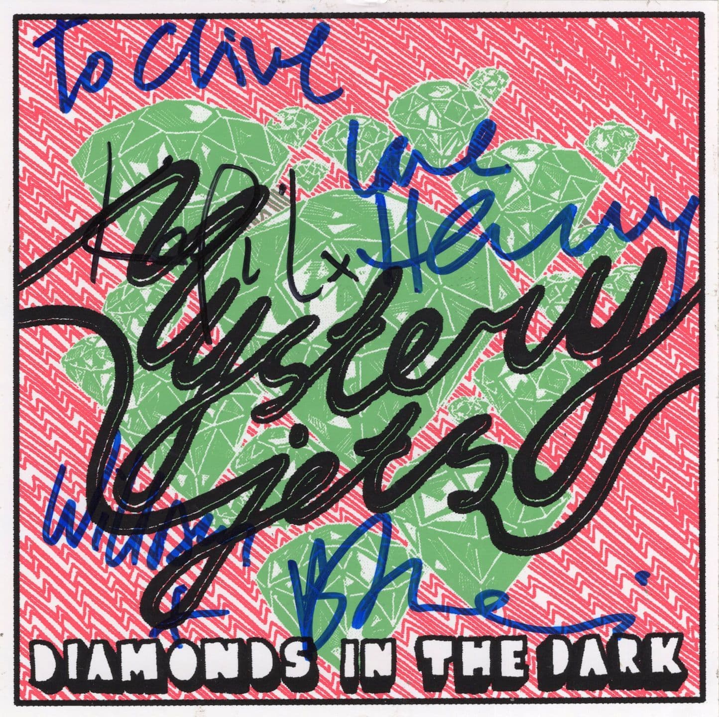 The Mystery Jets Twickenham Rock Indie Band Hand Signed Autograph