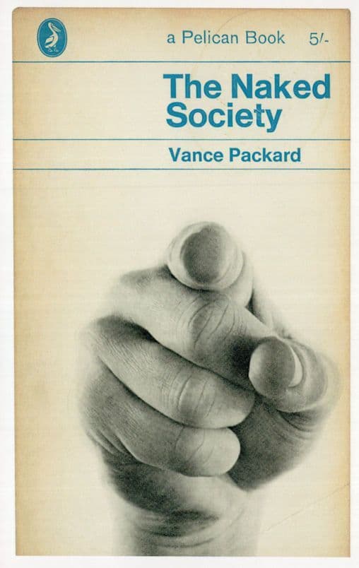 The Naked Society Vance Packard 1966 Book Postcard