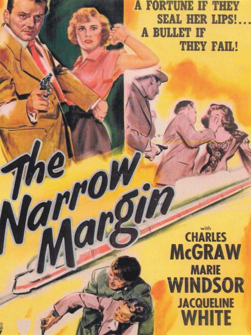 The Narrow Margin Charles McGraw Marie Windsor Film Postcard