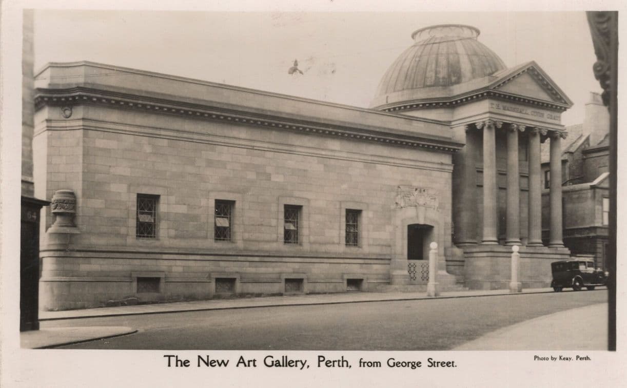 The New Art Gallery Perth Australia Real Photo 1930s Postcard