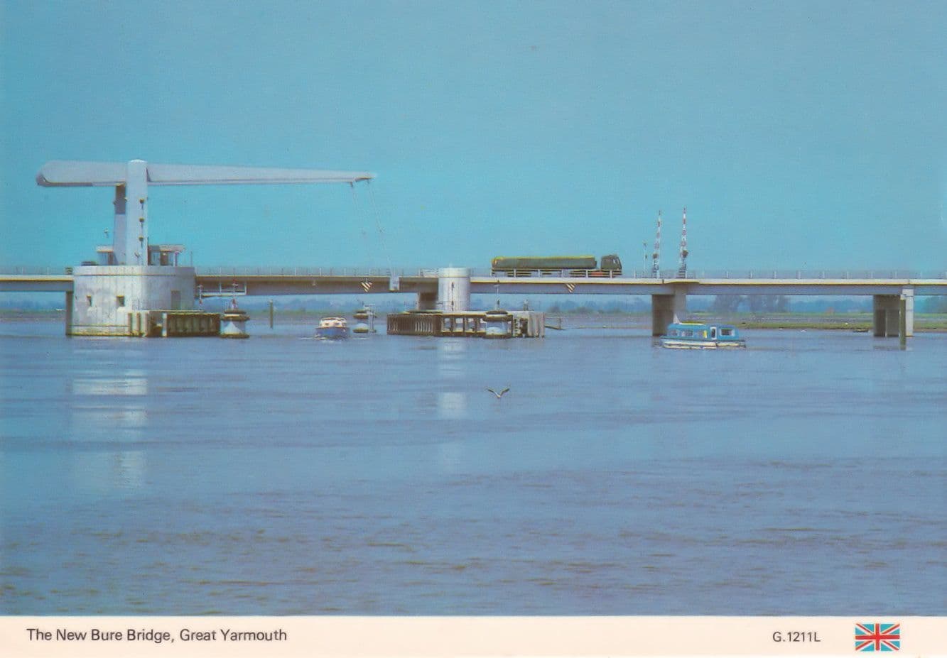 The New Bure Bridge Great Yarmouth Postcard