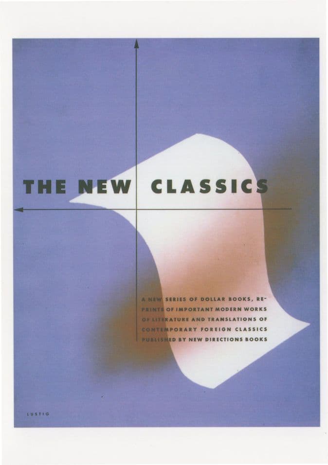 The New Classics Alvin Lustig 1940s Book Postcard