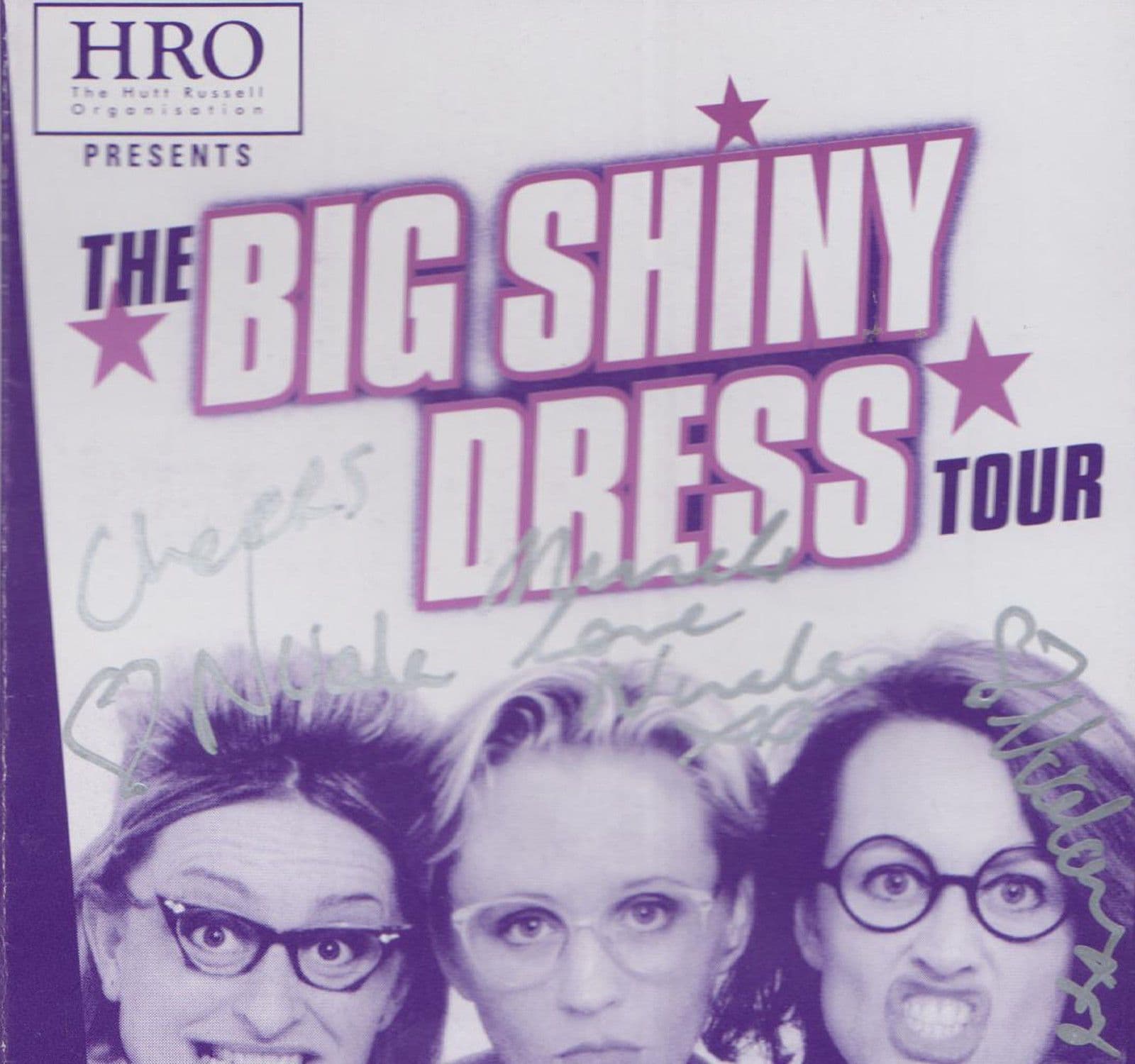 The Nualas Irisih Rock Big Shiny Dress Tour Hand Signed Theatre Concert Flyer