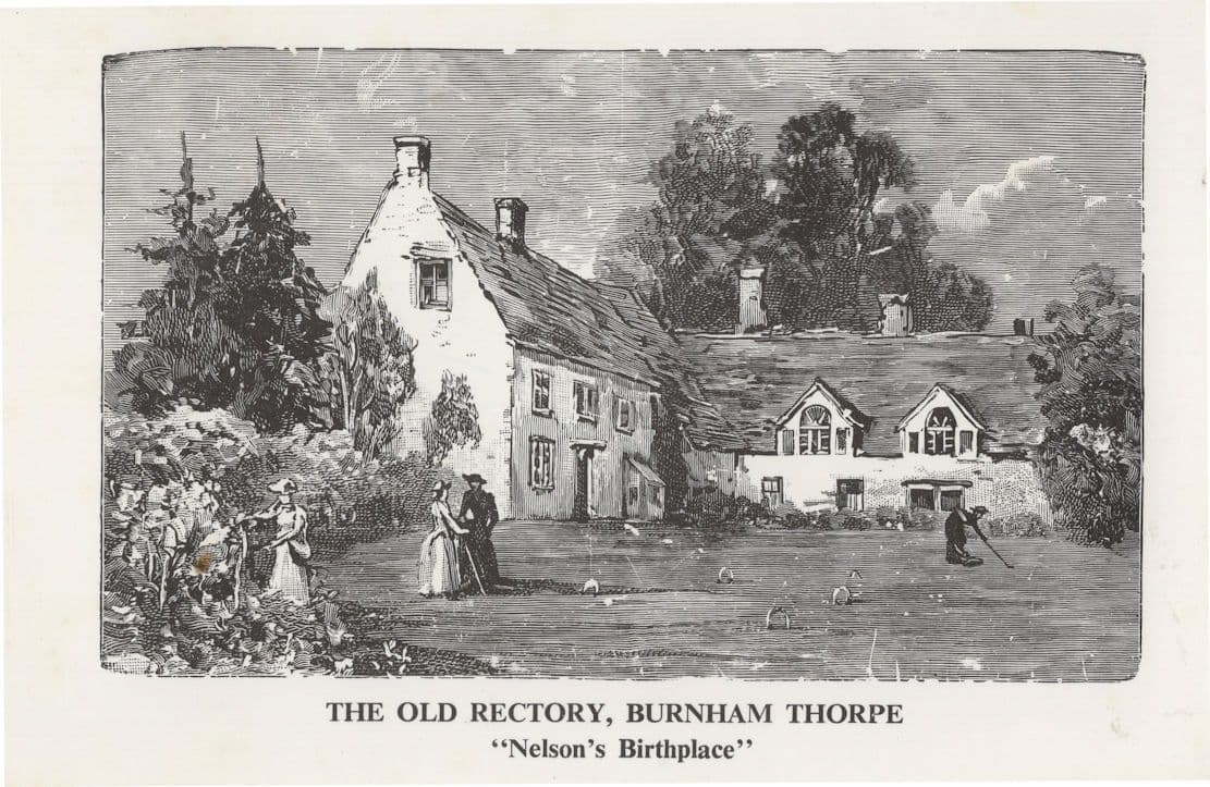 The Old Rectory Burnham Thorpe Norfolk Nelson Postcard