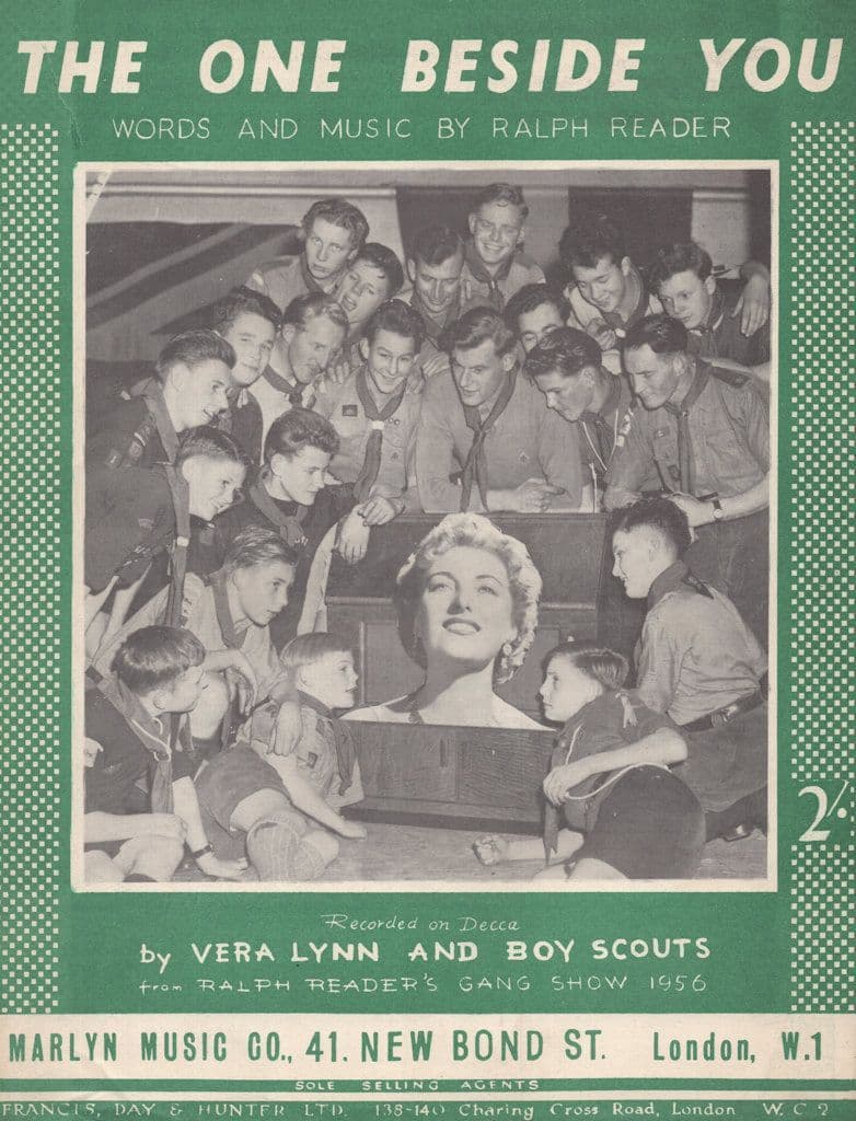 The One Beside You 1950s Vera Lynn Boy Scouts Sheet Music