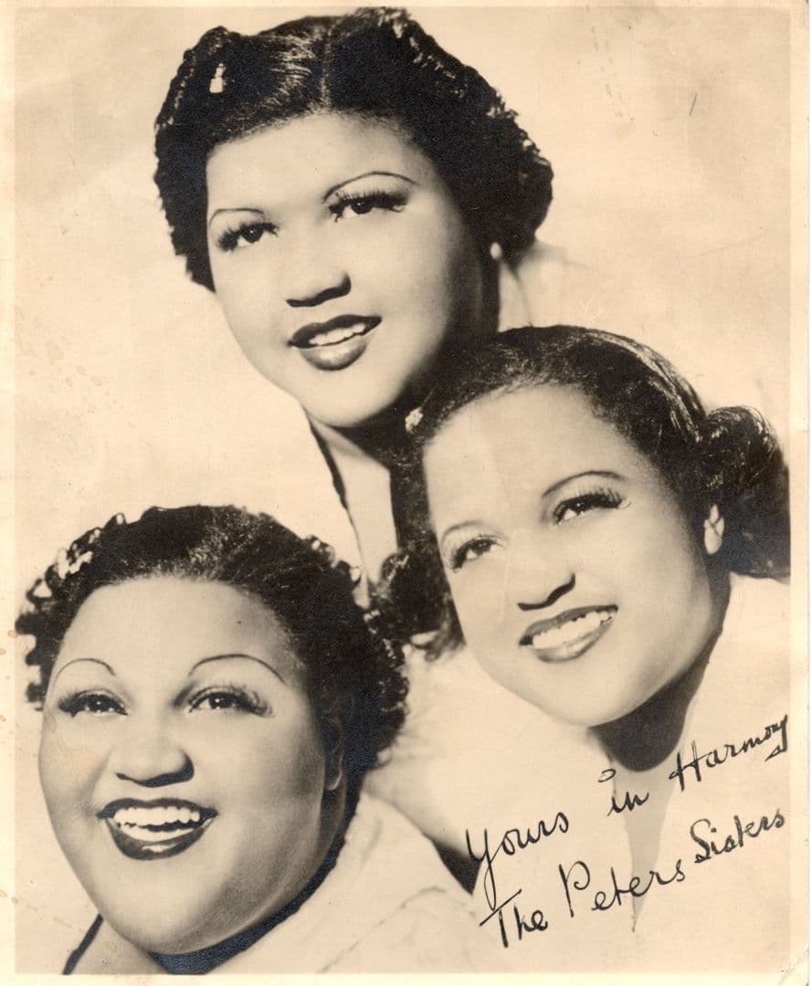The Peters Sisters Antique Signed Photo