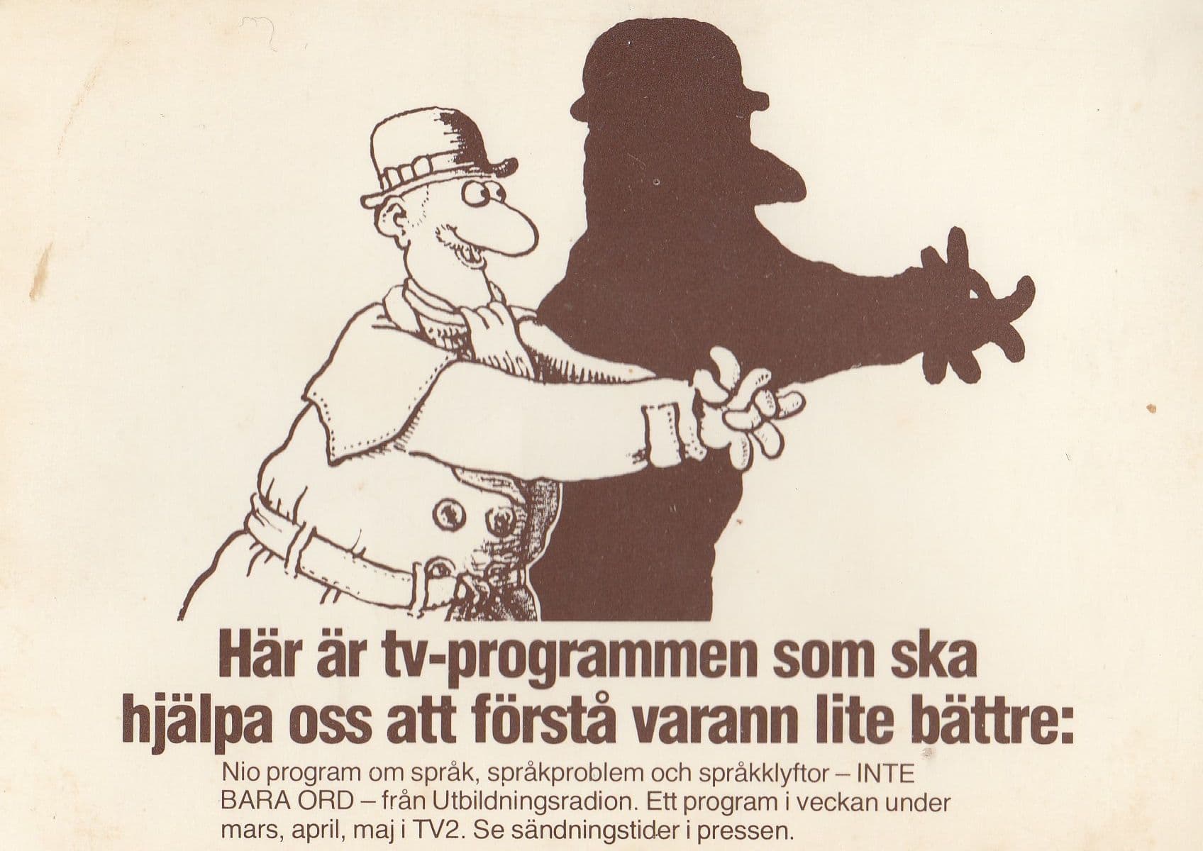 The Pink Panther TV Show Swedish Advertising Postcard