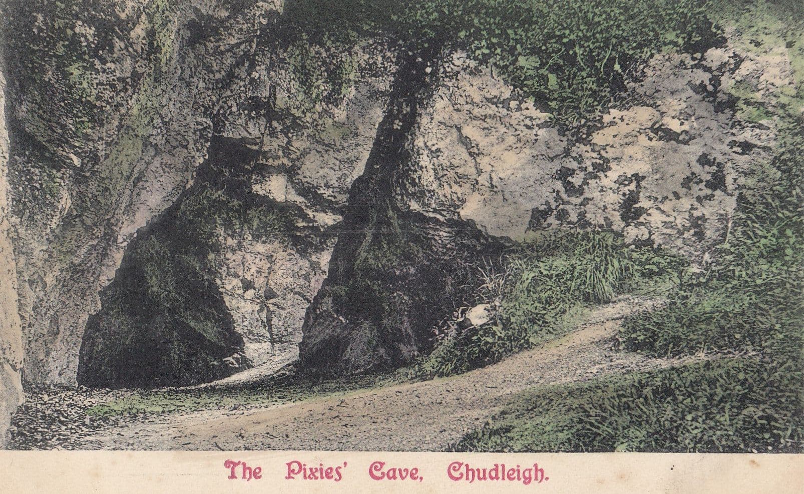 The Pixies Fairy Cave Chudleigh Devon Mythology Antique Postcard
