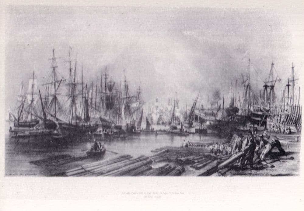 The President Ship at Limehouse Stocks London Painting Postcard