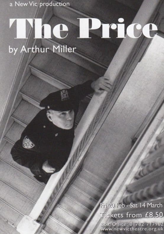 The Price Arthur Miller Play New Vic Theatre Gala Poster Postcard Style Card