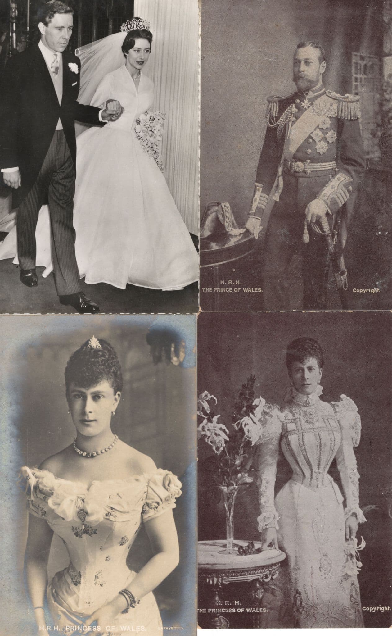The Prince & Princess Of Wales 4x Royal Antique Star Series Postcard s