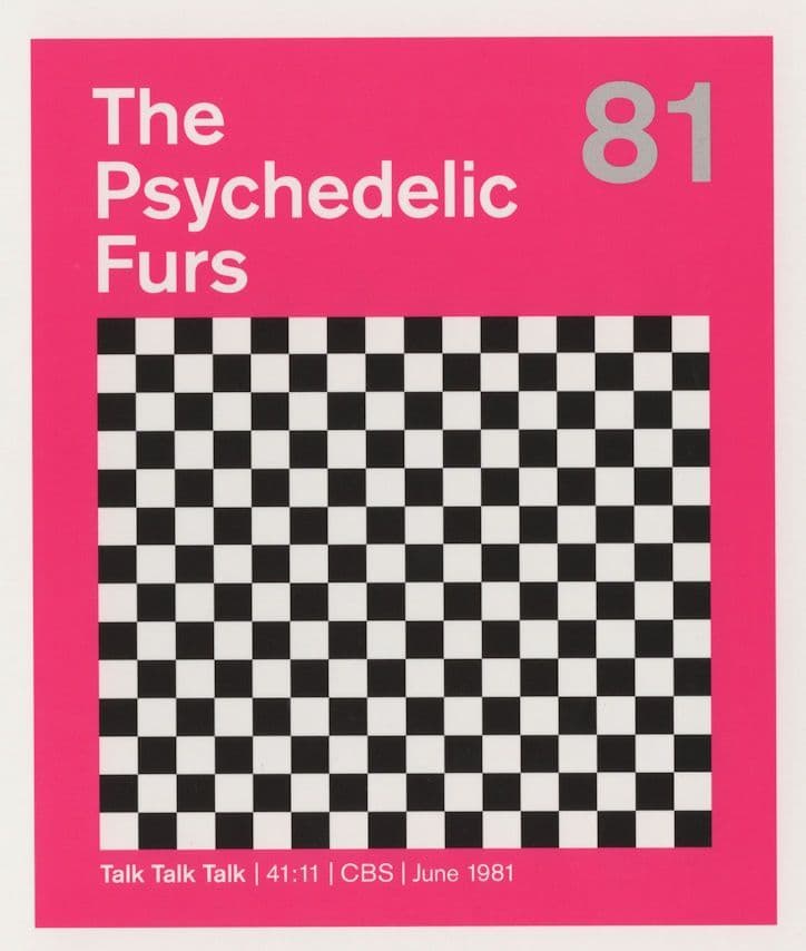The Psychedelic Furs Talk Talk Talk New Wave CBS 1981 LP Postcard