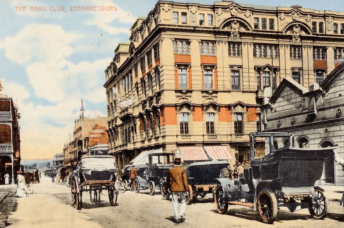The Rand Club Johannesburg South Africa Rare Old Postcard