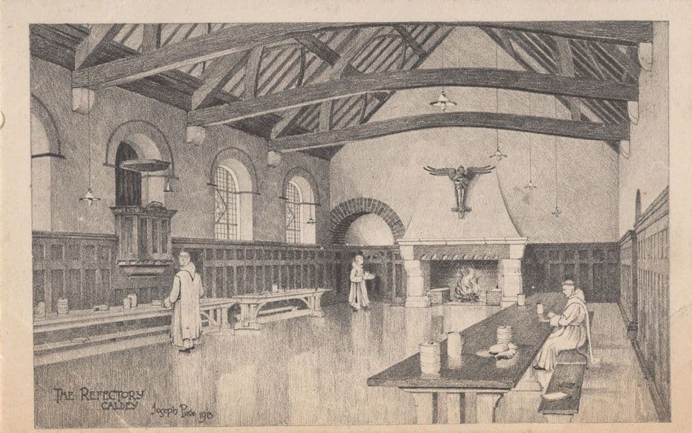The Refectory Caldey Antique Welsh Postcard