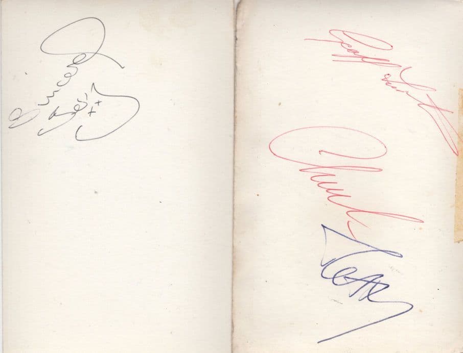 The Rockin' Berries Beat 1960s Pop Group 2x Old Hand Signed Photo s