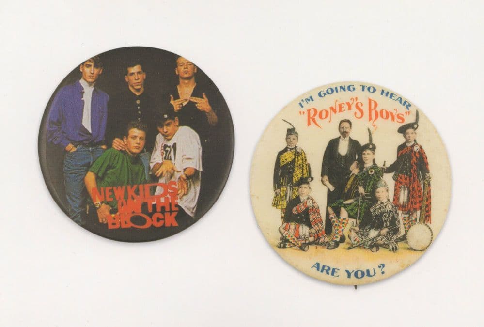 The Roney Boys Scottish Post Victorian 1901 Badge Button Postcard
