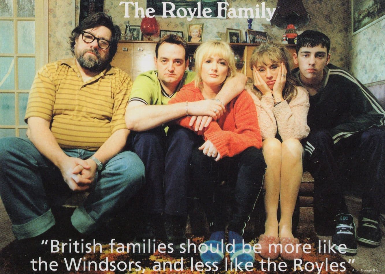 The Royle Family Ricky Tomlinson TV Show Launch Rare Advertising Postcard