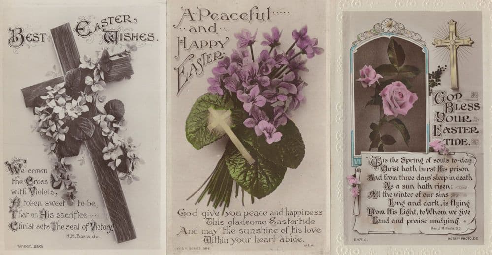 The Seal Of Victory Easter 3x Circa WW1 Antique Postcard s