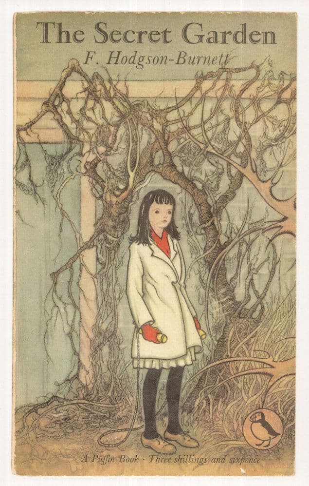 The Secret Garden F Hodgson Burnett 1958 Puffin Book Postcard