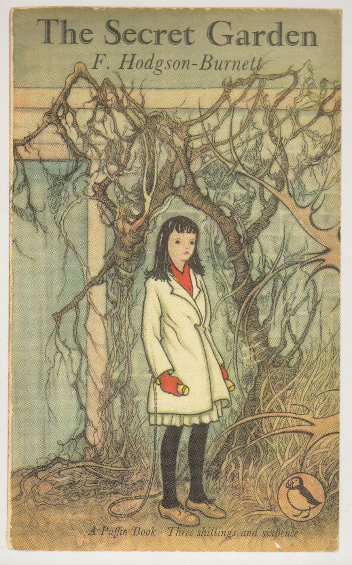 The Secret Garden F Hodgson Burnett Puffin Book Postcard