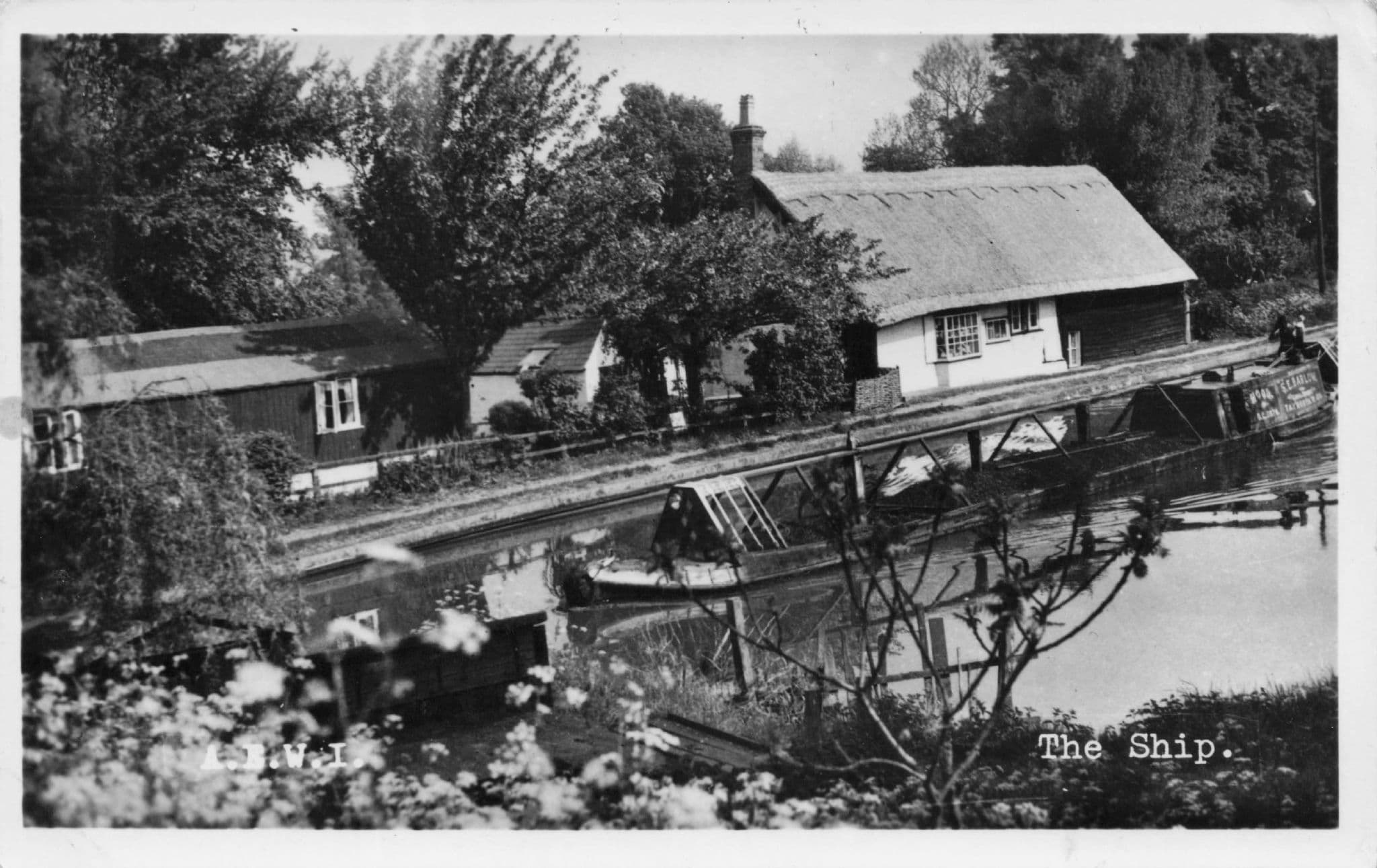 The Ship Ashore Pub Inn Wolverton Bucks RPC Vintage Postcard