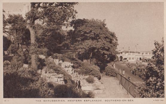 The Shrubberies Southend On Sea Vintage Postcard